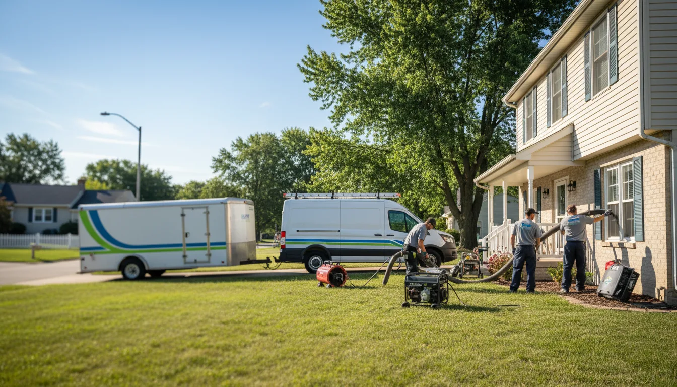 Flooded Basement Restoration And Cleanup With Repair in Allen, MI near me